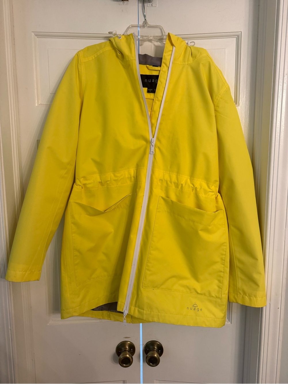 Nuage Yellow Hooded Rain Jacket